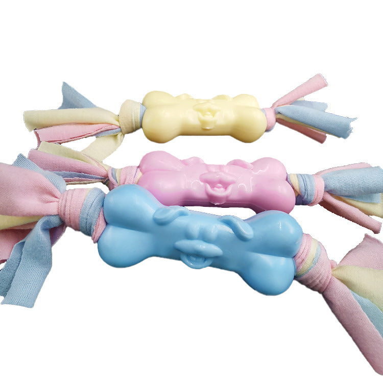 Dog Bone Cotton Cloth Strips for Teething